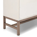 Featuring Fiona Ivory Painted Raffia Tall Dresser by Four Hands at Amethyst Home. Overall Dimensions: 34.00"w x 19.00"d x 47.50"hWeight : 189.33 lbsMaterials: Sugar Palm, Solid Mahogany. Amethyst Home provides interior design, new home construction design consulting, vintage area rugs, and lighting in the Calabasas metro area.