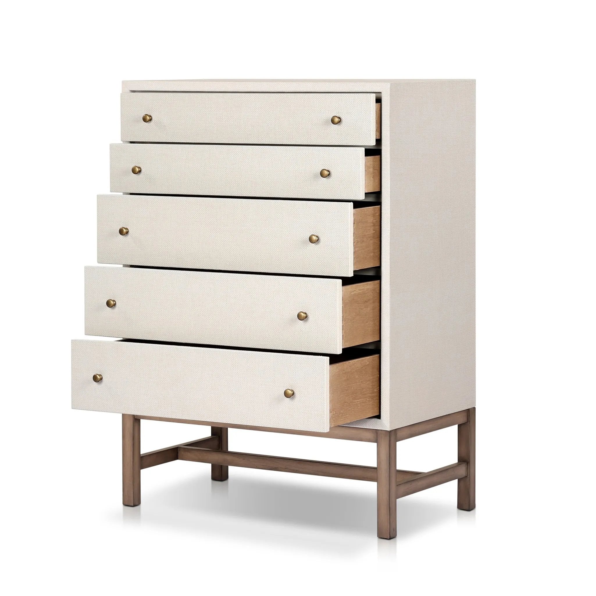 ivory colored dresser Four Hands Fiona Tall Dresser