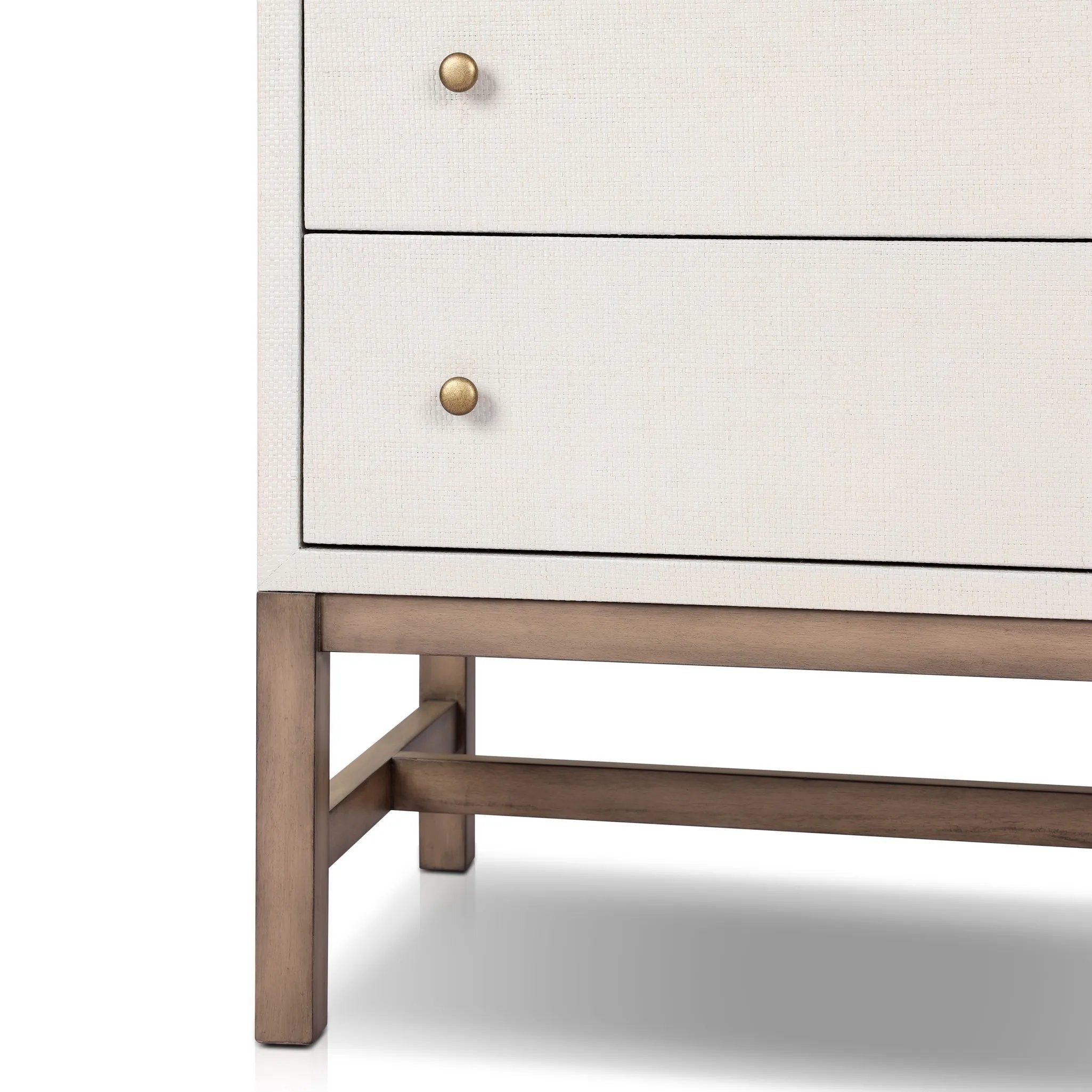Four Hands Fiona Tall Dresser, Ivory Painted Raffia Four Hands Fiona Tall Dresser, Ivory Painted Raffia