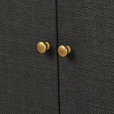 Featuring Fiona Russet Mahogany Bar Cabinet by Four Hands at Amethyst Home. Woven black raffia places a texture-driven twist on cabinetry. Simple hardware finished in an antique brass, all supported by an open, airy base of solid mahogany.Overall Dimensions: 40.00"w x 18.00"d x 52.00"hWeight : 157.63 lbsMaterials: Solid Mahogany, Iron, Sugar Palm. Amethyst Home provides interior design, new home construction design consulting, vintage area rugs, and lighting in the Austin metro area.