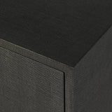 Featuring Fiona Russet Mahogany Bar Cabinet by Four Hands at Amethyst Home. Woven black raffia places a texture-driven twist on cabinetry. Simple hardware finished in an antique brass, all supported by an open, airy base of solid mahogany.Overall Dimensions: 40.00"w x 18.00"d x 52.00"hWeight : 157.63 lbsMaterials: Solid Mahogany, Iron, Sugar Palm. Amethyst Home provides interior design, new home construction design consulting, vintage area rugs, and lighting in the Los Angeles metro area.