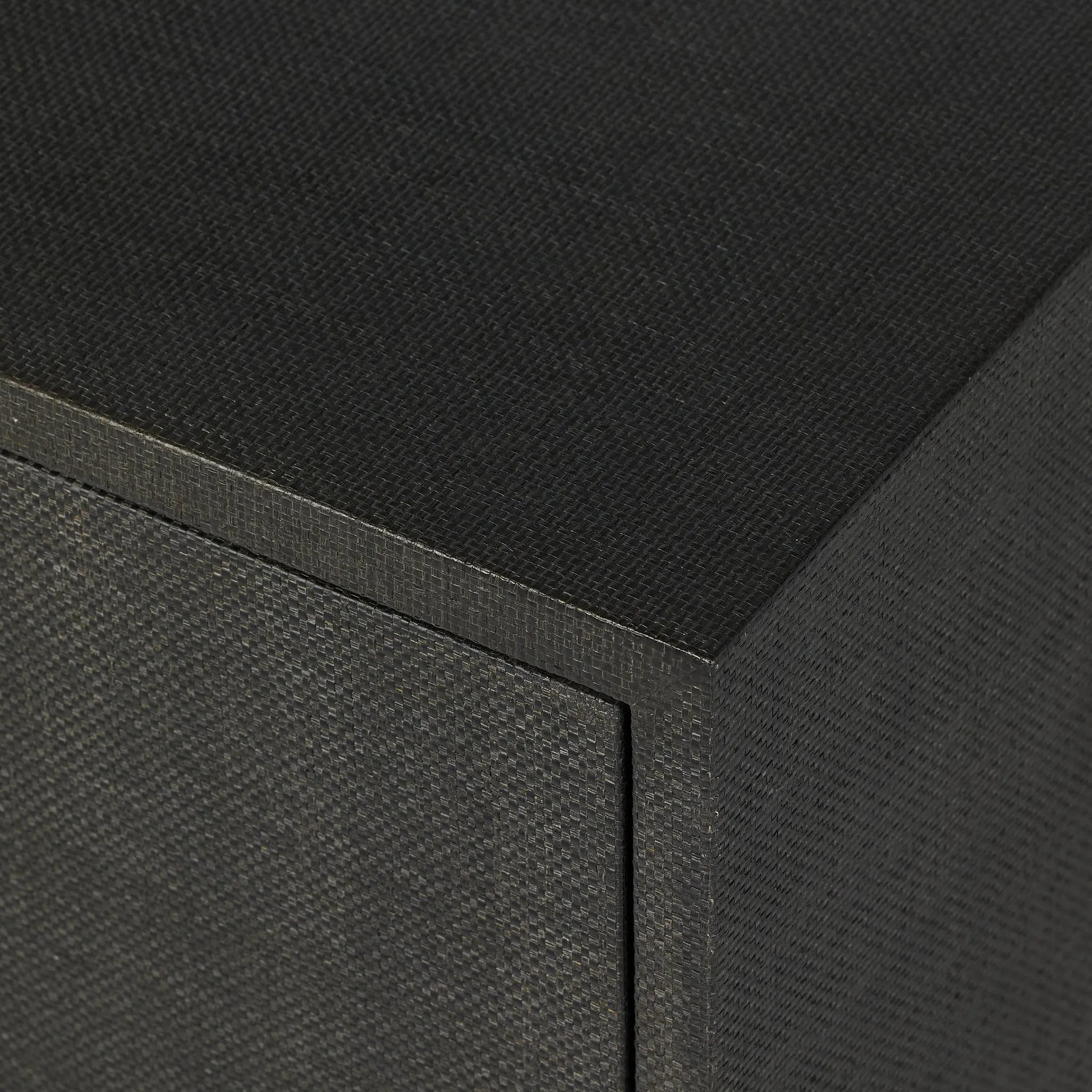 Featuring Fiona Russet Mahogany Bar Cabinet by Four Hands at Amethyst Home. Woven black raffia places a texture-driven twist on cabinetry. Simple hardware finished in an antique brass, all supported by an open, airy base of solid mahogany.Overall Dimensions: 40.00"w x 18.00"d x 52.00"hWeight : 157.63 lbsMaterials: Solid Mahogany, Iron, Sugar Palm. Amethyst Home provides interior design, new home construction design consulting, vintage area rugs, and lighting in the Los Angeles metro area.