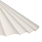 Textures and contrasting hues unite for this pendant's beautiful glow. The overscale scalloped shade features a creamy white canvas exterior covering a dark, antiqued brass interior, and a wrought iron chain for maximum drama Amethyst Home provides interior design, new home construction design consulting, vintage area rugs, and lighting in the Laguna Beach metro area.