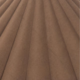 Textures and deep hues unite for this table lamp's beautiful glow. The overscale scalloped shade features a dark canvas exterior covering an antiqued brass interior, and wrought iron pull chains adjust each lightbulb in Baroque-era form Amethyst Home provides interior design, new home construction design consulting, vintage area rugs, and lighting in the Boston metro area.