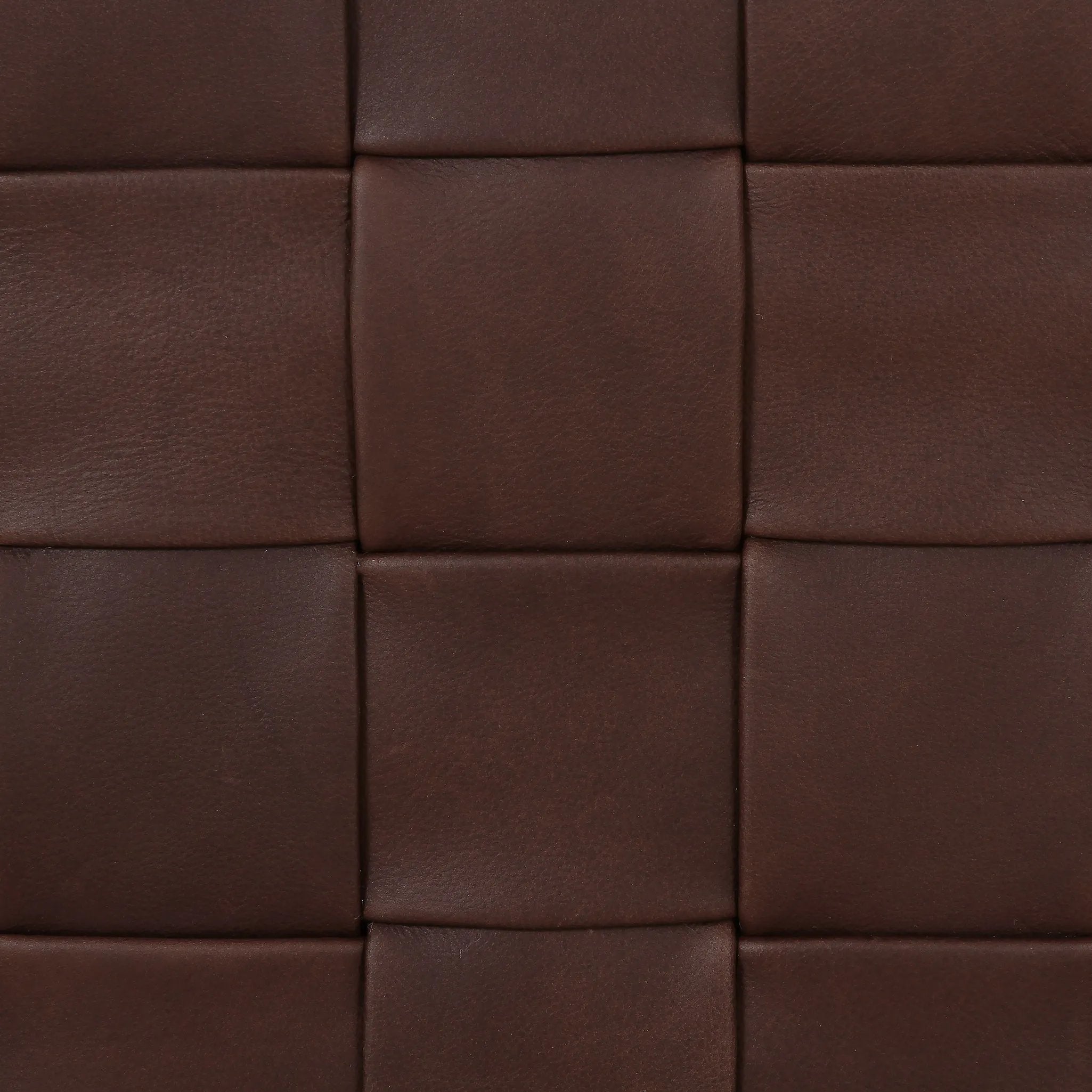 Featuring Flores Lorento Cigar Ottoman by Four Hands at Amethyst Home. Soft, specialized top-grain leather is hand-woven, crafting a look of a treasured vintage find. Use as bonus seating or style with a tray for an extra surface.Overall Dimensions: 19.50"w x 19.50"d x 17.00"hWeight : 31.31 lbsMaterials: Top Grain Leather, Solid Oak, 100% Polyester. Amethyst Home provides interior design, new home construction design consulting, vintage area rugs, and lighting in the Newport Beach metro area.