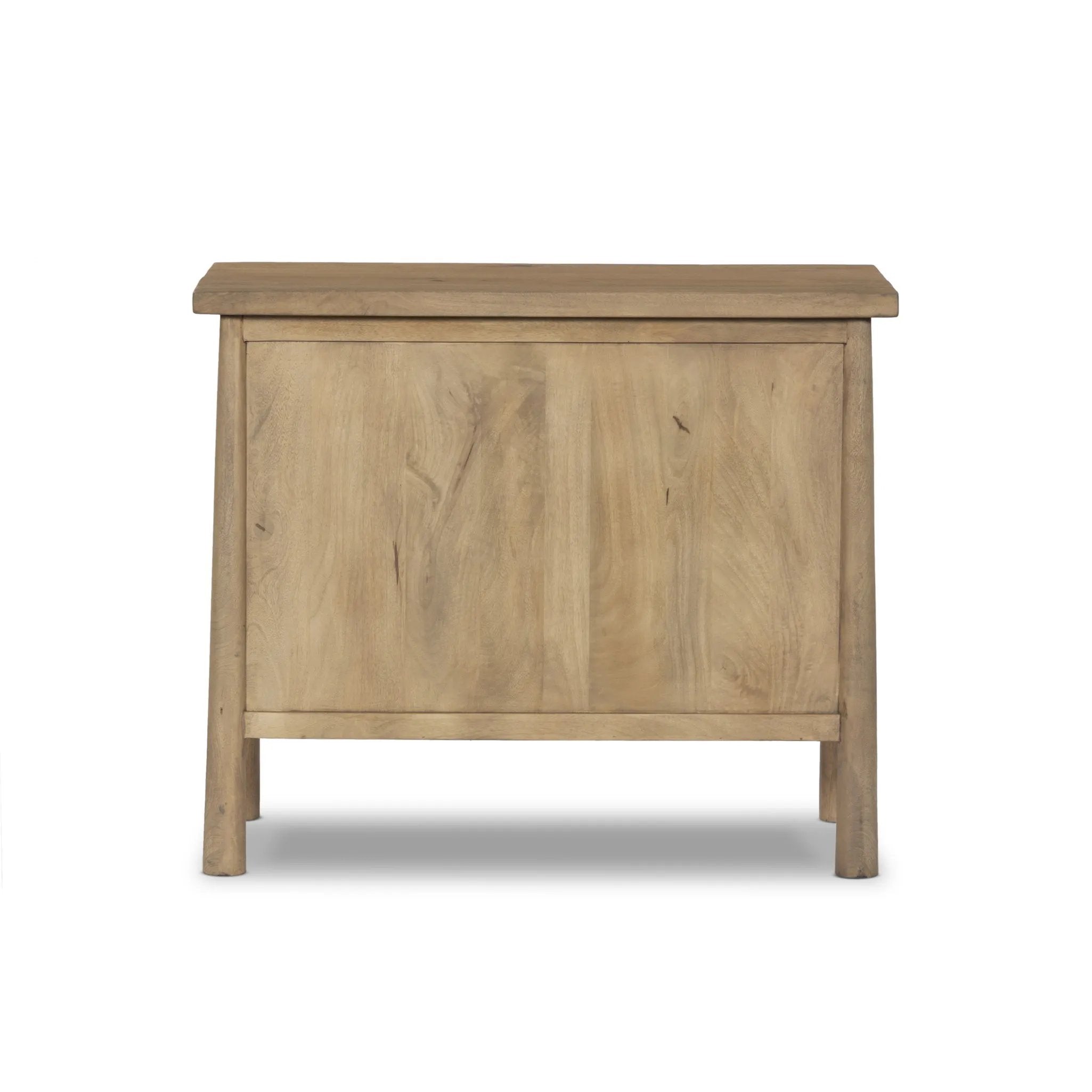 Featuring Freddie Caramel Mango Chest by Four Hands at Amethyst Home. Inspired by French antique design, this dresser stands on round tapered legs with a prominent overhang top. Made of mango wood with cast iron key ring pulls, three drawers make it a versatile choice as a dresser or nightstand.Overall Dimensions: 40.00"w x 20.00"d x 34.00"hWeight : 108.03. Amethyst Home provides interior design, new home construction design consulting, vintage area rugs, and lighting in the Des Moines metro area.