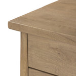 Featuring Freddie Caramel Mango Chest by Four Hands at Amethyst Home. Inspired by French antique design, this dresser stands on round tapered legs with a prominent overhang top. Made of mango wood with cast iron key ring pulls, three drawers make it a versatile choice as a dresser or nightstand.Overall Dimensions: 40.00"w x 20.00"d x 34.00"hWeight : 108.03 lb. Amethyst Home provides interior design, new home construction design consulting, vintage area rugs, and lighting in the Seattle metro area.