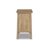 Featuring Freddie Caramel Mango Chest by Four Hands at Amethyst Home. Inspired by French antique design, this dresser stands on round tapered legs with a prominent overhang top. Made of mango wood with cast iron key ring pulls, three drawers make it a versatile choice as a dresser or nightstand.Overall Dimensions: 40.00"w x 20.00"d x 34.00"hWeight : 108.03. Amethyst Home provides interior design, new home construction design consulting, vintage area rugs, and lighting in the Washington metro area.