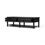 Featuring Gardendale Stained Black Oak Veneer Kitchen Island by Four Hands at Amethyst Home. Introduce elegance and functionality to your kitchen with the Gardendale Stained Black Oak Veneer Kitchen Island. This sleek and sturdy island features a stained black oak veneer, providing a modern and sophisticated look. Perfect for preparing meals and entertaining g. Amethyst Home provides interior design, new home construction design consulting, vintage area rugs, and lighting in the Boston metro area.