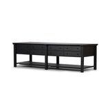 Featuring Gardendale Stained Black Oak Veneer Kitchen Island by Four Hands at Amethyst Home. Introduce elegance and functionality to your kitchen with the Gardendale Stained Black Oak Veneer Kitchen Island. This sleek and sturdy island features a stained black oak veneer, providing a modern and sophisticated look. Perfect for preparing meals and entertai. Amethyst Home provides interior design, new home construction design consulting, vintage area rugs, and lighting in the Laguna Beach metro area.