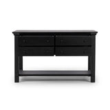 Featuring Gardendale Stained Black Oak Veneer Small Kitchen Island by Four Hands at Amethyst Home. Transform your kitchen with the Gardendale Stained Black Oak Veneer Small Kitchen Island. This elegant island adds both style and functionality to your space. With plenty of storage and workspace, it's the perfect addition for any culinary expert. 
Overall Dimensi. Amethyst Home provides interior design, new home construction design consulting, vintage area rugs, and lighting in the Miami metro area.