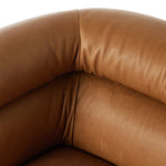 Featuring Gerrie Brickhouse Butterscotch Swivel Chair by Four Hands at Amethyst Home. This Gerrie Brickhouse Butterscotch Swivel Chair offers both style and functionality. The chair's swivel feature provides easy mobility, allowing you to effortlessly turn and move around in your space. Perfect for any room, this chair adds a touch of comfort and convenien. Amethyst Home provides interior design, new home construction design consulting, vintage area rugs, and lighting in the Alpharetta metro area.