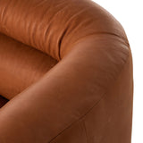Featuring Gerrie Brickhouse Butterscotch Swivel Chair by Four Hands at Amethyst Home. This Gerrie Brickhouse Butterscotch Swivel Chair offers both style and functionality. The chair's swivel feature provides easy mobility, allowing you to effortlessly turn and move around in your space. Perfect for any room, this chair adds a touch of comfort and convenienc. Amethyst Home provides interior design, new home construction design consulting, vintage area rugs, and lighting in the Nashville metro area.