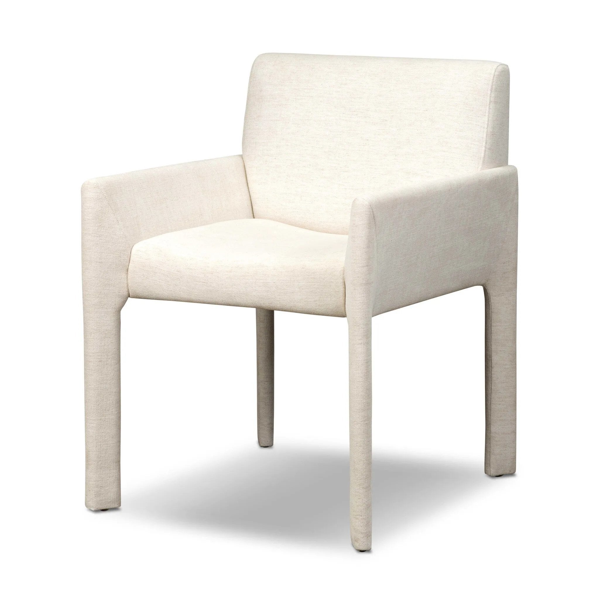 A bold dining chair design inspired by Italian modernism. The wide format that contrasts slimmer chamfered legs leaving airiness underneath. The result: A beautiful balance of scale. Soft, easy to clean and free of PFAS, Crypton® performance fabric is specially engineered for protection against stains, moisture and odor. Amethyst Home provides interior design, new home construction design consulting, vintage area rugs, and lighting in the Alpharetta metro area.
