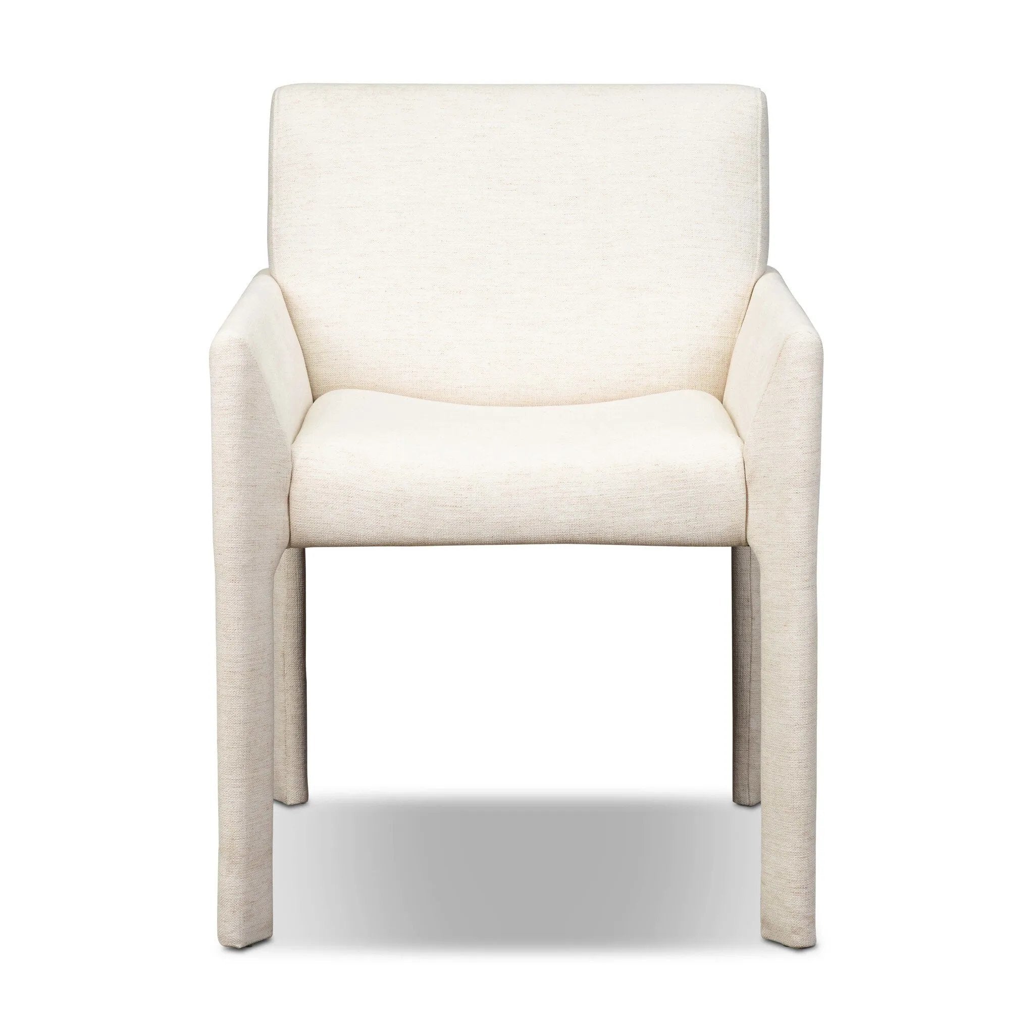 A bold dining chair design inspired by Italian modernism. The wide format that contrasts slimmer chamfered legs leaving airiness underneath. The result: A beautiful balance of scale. Soft, easy to clean and free of PFAS, Crypton® performance fabric is specially engineered for protection against stains, moisture and odor. Amethyst Home provides interior design, new home construction design consulting, vintage area rugs, and lighting in the Houston metro area.