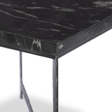 Featuring Hammered Charcoal Marble Iron End Table by Four Hands at Amethyst Home. An open, hand-hammered base of black iron supports a squared top of charcoal marble, for a beautifully streamlined look with rustic vibes.Overall Dimensions: 24.00"w x 24.00"d x 22.25"hWeight : 89.90 lbsMaterials: Solid Marble, Iron, Engineered Hardwood. Amethyst Home provides interior design, new home construction design consulting, vintage area rugs, and lighting in the Omaha metro area.