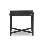 Featuring Hammered Charcoal Marble Iron End Table by Four Hands at Amethyst Home. An open, hand-hammered base of black iron supports a squared top of charcoal marble, for a beautifully streamlined look with rustic vibes.Overall Dimensions: 24.00"w x 24.00"d x 22.25"hWeight : 89.90 lbsMaterials: Solid Marble, Iron, Engineered Hardwood. Amethyst Home provides interior design, new home construction design consulting, vintage area rugs, and lighting in the Salt Lake City metro area.