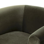 Featuring Hartley Surrey Olive Chair by Four Hands at Amethyst Home. A true showstopper. A fully upholstered outer frame cradles this classic chair upholstered in a velvety olive fabric.Overall Dimensions: 42.00"w x 39.00"d x 29.50"hWeight : 91.49 lbsMaterials: 76.8% Cotton, 23.2% Polyester. Amethyst Home provides interior design, new home construction design consulting, vintage area rugs, and lighting in the Laguna Beach metro area.