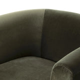 Featuring Hartley Surrey Olive Chair by Four Hands at Amethyst Home. A true showstopper. A fully upholstered outer frame cradles this classic chair upholstered in a velvety olive fabric.Overall Dimensions: 42.00"w x 39.00"d x 29.50"hWeight : 91.49 lbsMaterials: 76.8% Cotton, 23.2% Polyester. Amethyst Home provides interior design, new home construction design consulting, vintage area rugs, and lighting in the Laguna Beach metro area.