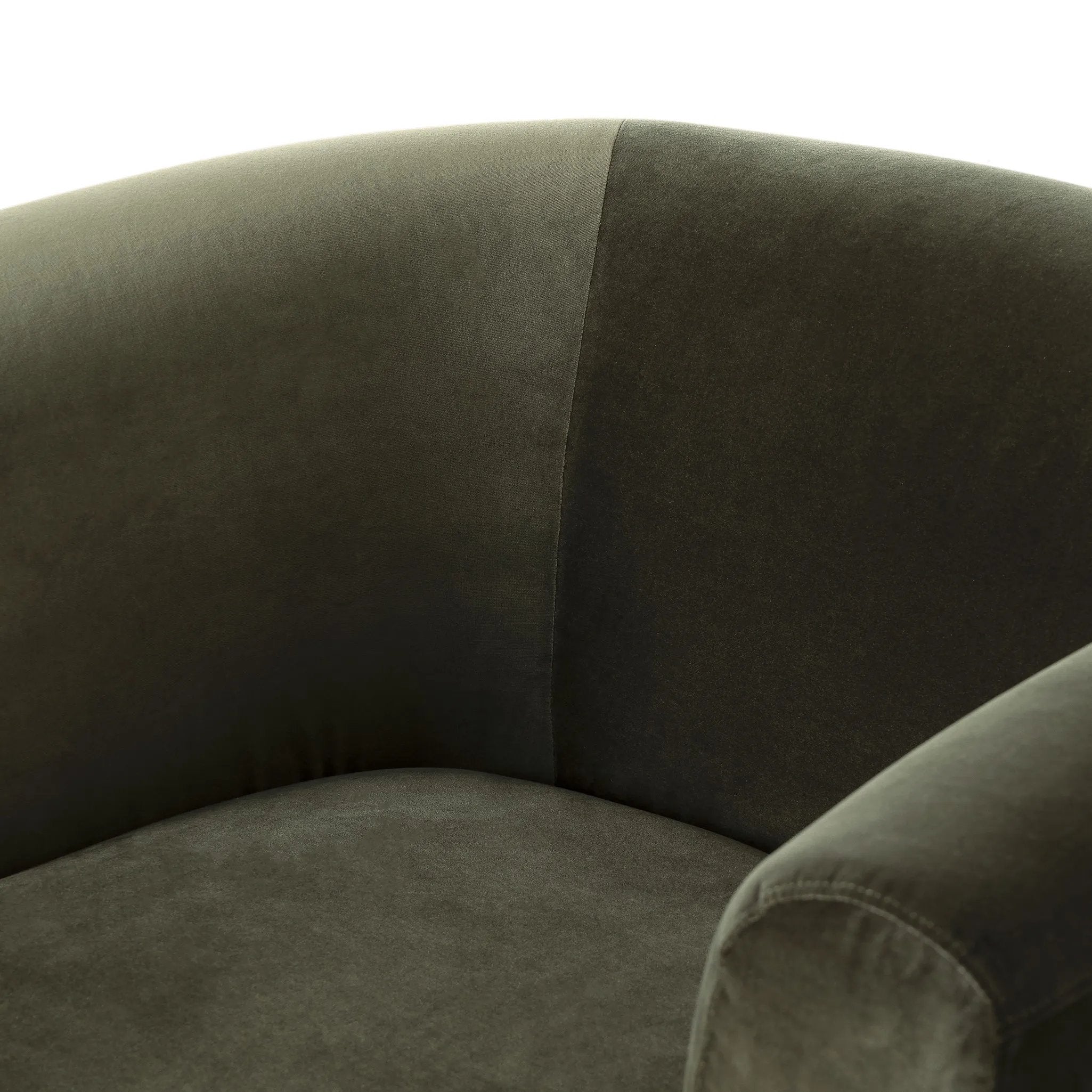 Featuring Hartley Surrey Olive Chair by Four Hands at Amethyst Home. A true showstopper. A fully upholstered outer frame cradles this classic chair upholstered in a velvety olive fabric.Overall Dimensions: 42.00"w x 39.00"d x 29.50"hWeight : 91.49 lbsMaterials: 76.8% Cotton, 23.2% Polyester. Amethyst Home provides interior design, new home construction design consulting, vintage area rugs, and lighting in the Laguna Beach metro area.