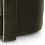 Featuring Hartley Surrey Olive Chair by Four Hands at Amethyst Home. A true showstopper. A fully upholstered outer frame cradles this classic chair upholstered in a velvety olive fabric.Overall Dimensions: 42.00"w x 39.00"d x 29.50"hWeight : 91.49 lbsMaterials: 76.8% Cotton, 23.2% Polyester. Amethyst Home provides interior design, new home construction design consulting, vintage area rugs, and lighting in the Omaha metro area.