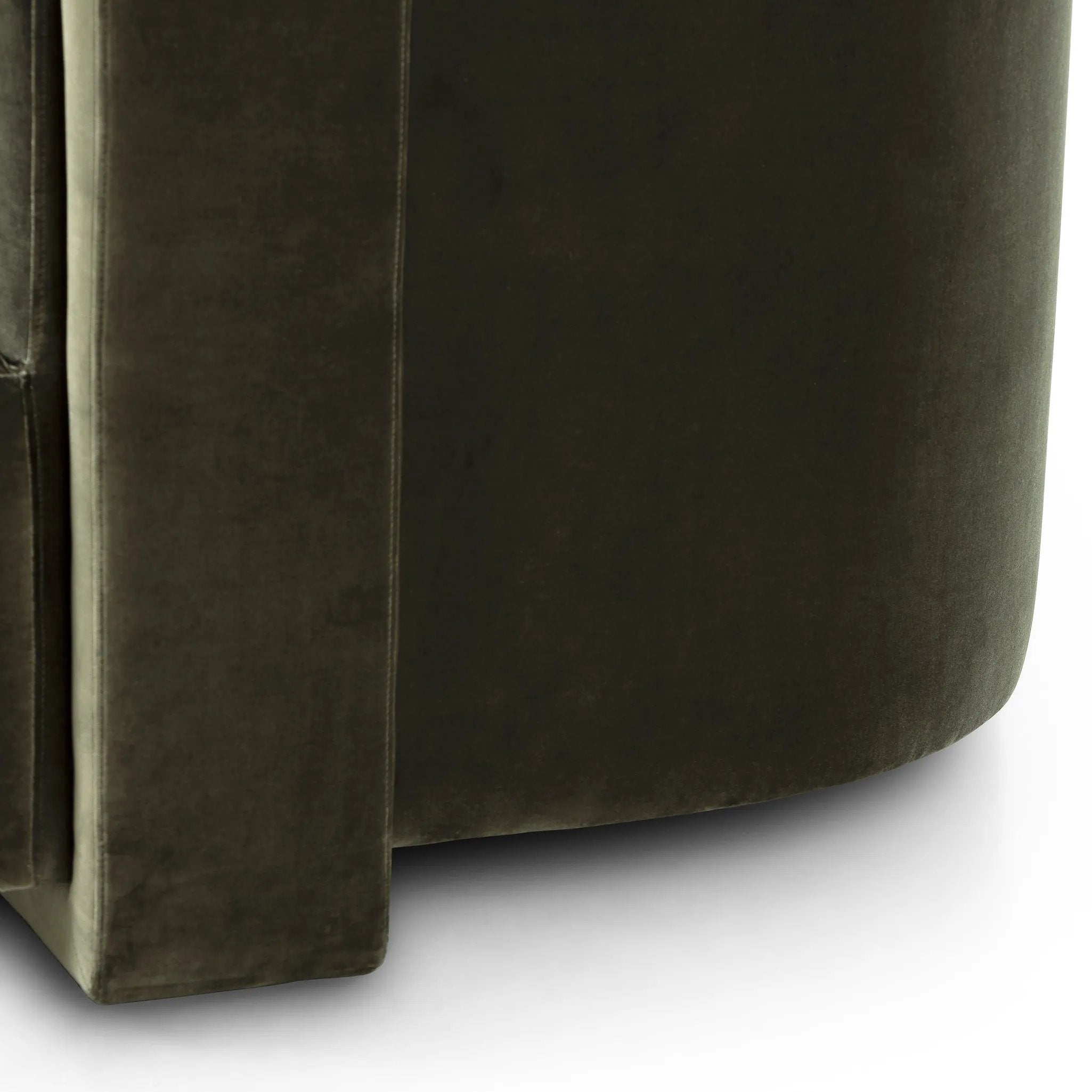 Featuring Hartley Surrey Olive Chair by Four Hands at Amethyst Home. A true showstopper. A fully upholstered outer frame cradles this classic chair upholstered in a velvety olive fabric.Overall Dimensions: 42.00"w x 39.00"d x 29.50"hWeight : 91.49 lbsMaterials: 76.8% Cotton, 23.2% Polyester. Amethyst Home provides interior design, new home construction design consulting, vintage area rugs, and lighting in the Omaha metro area.