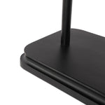 Featuring Harwick Jet Black Table Lamp by Four Hands at Amethyst Home. Craft a warm vibe in any space with a texture-driven table lamp of brown-finished rattan. Black iron shapes a double-arm base with traditional ogee-edge detailing, while a pill-shaped woven shade lets light through to set just the right mood.Overall Dimensions: 20.00"w x 14.00"d x 19.50". Amethyst Home provides interior design, new home construction design consulting, vintage area rugs, and lighting in the Nashville metro area.