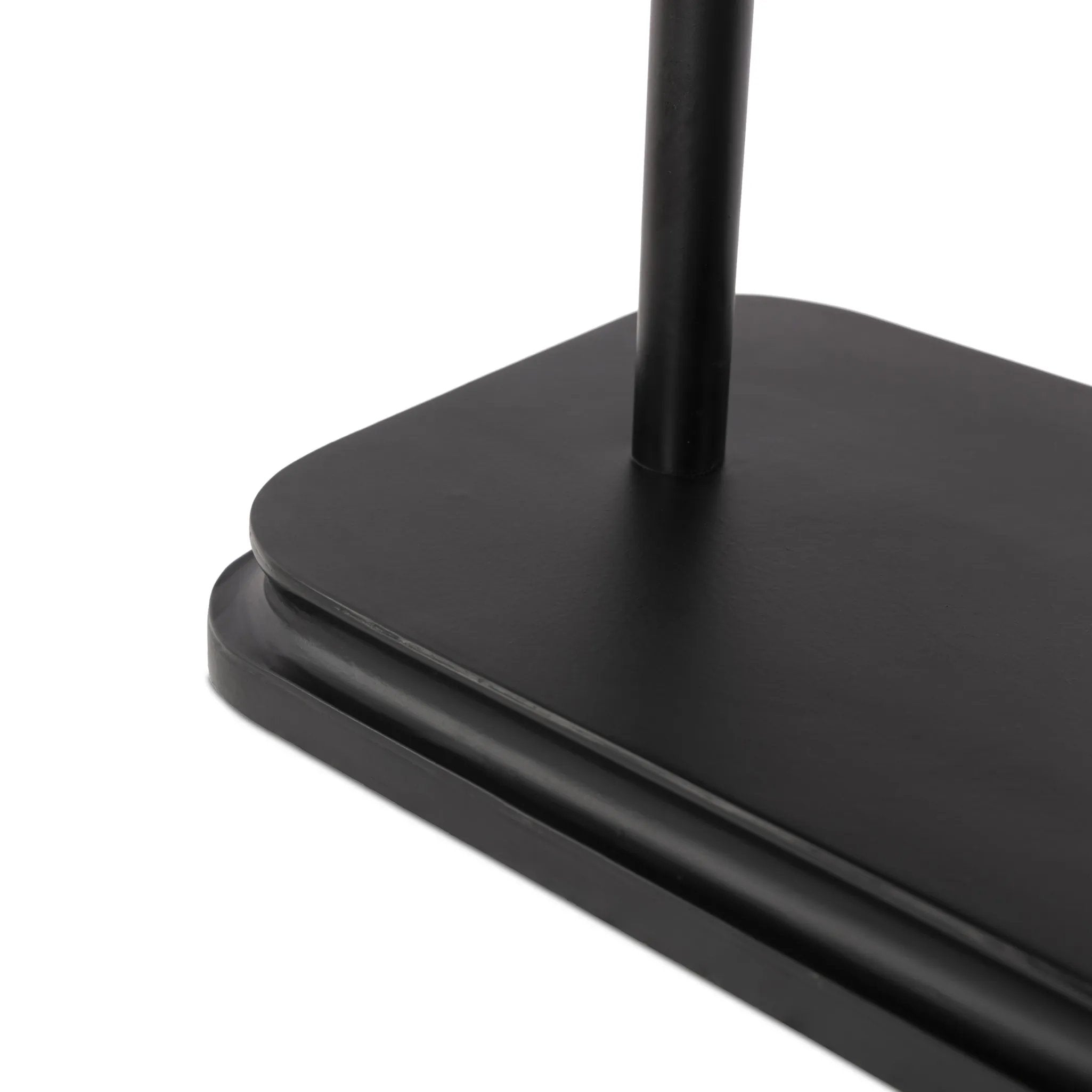 Featuring Harwick Jet Black Table Lamp by Four Hands at Amethyst Home. Craft a warm vibe in any space with a texture-driven table lamp of brown-finished rattan. Black iron shapes a double-arm base with traditional ogee-edge detailing, while a pill-shaped woven shade lets light through to set just the right mood.Overall Dimensions: 20.00"w x 14.00"d x 19.50". Amethyst Home provides interior design, new home construction design consulting, vintage area rugs, and lighting in the Nashville metro area.