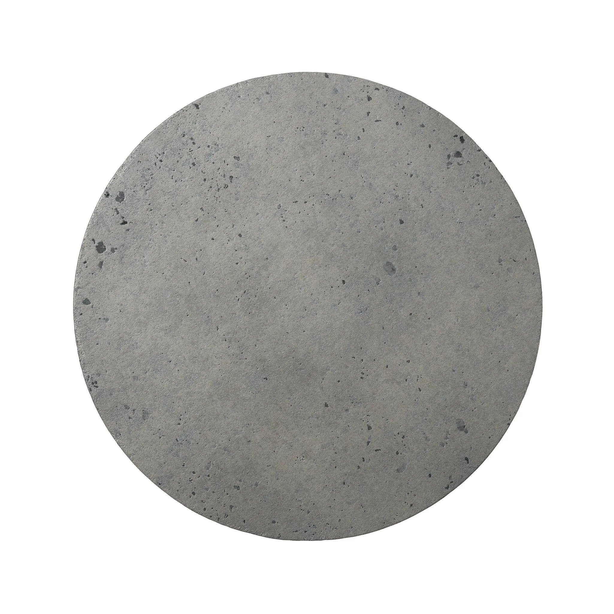 This outdoor propane tank enclosure pairs with fire tables for a clean, seamless look. Made from glass-reinforced concrete, each piece is naturally finished with deep tones of pewter and dark grey. It can act as an end table with its lid on, and has cutouts at the base for hose attachments. Amethyst Home provides interior design, new home construction design consulting, vintage area rugs, and lighting in the Laguna Beach metro area.