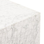 A study in simplicity. Carved from Carrara marble for a clean, modern statement in any space.Collection: Hughe Amethyst Home provides interior design, new home construction design consulting, vintage area rugs, and lighting in the Houston metro area.