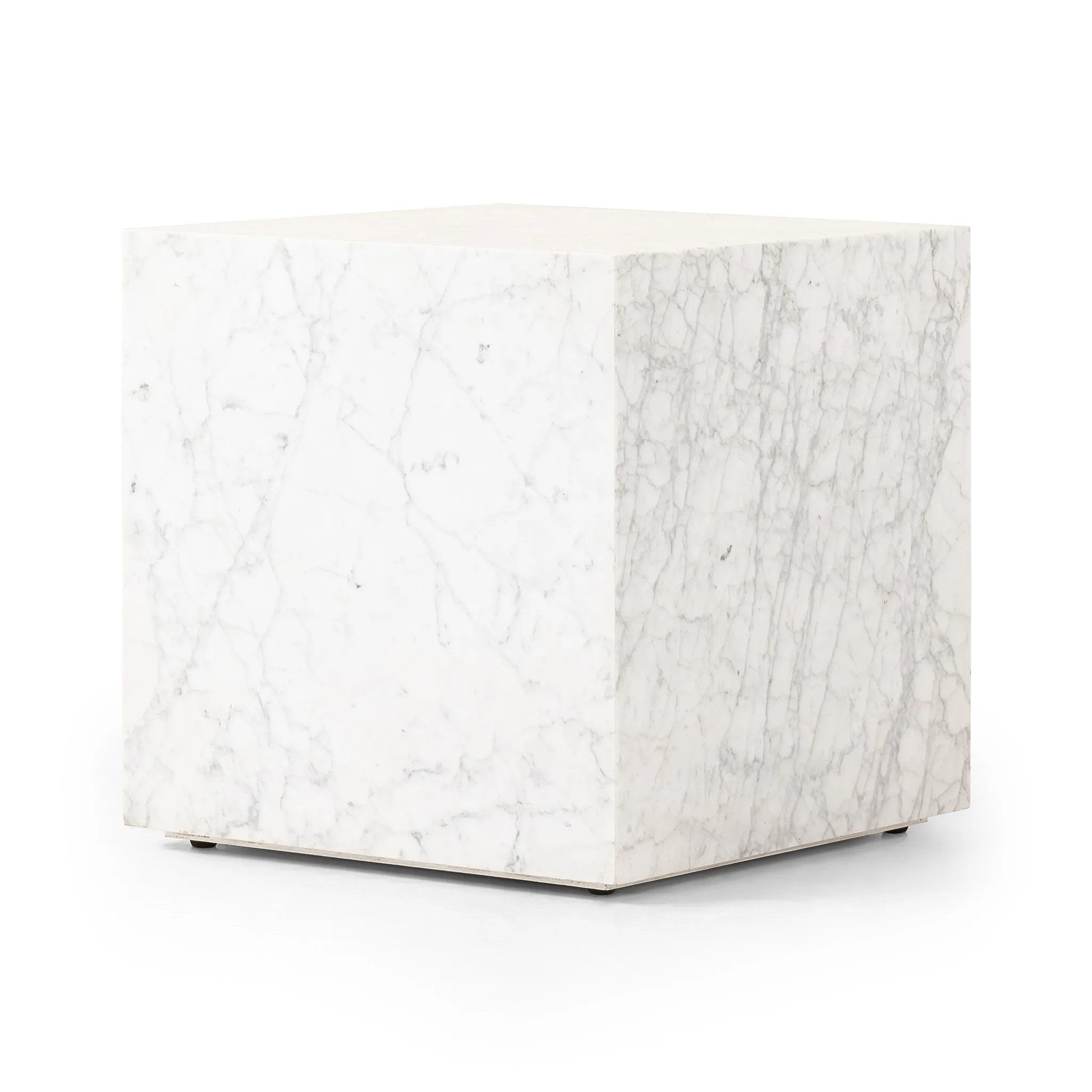 A study in simplicity. Carved from Carrara marble for a clean, modern statement in any space.Collection: Hughe Amethyst Home provides interior design, new home construction design consulting, vintage area rugs, and lighting in the Tampa metro area.