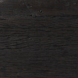 Simple shaping, endless options. Finished in a brownish grey, character-rich reclaimed woods shape a half-circle tabletop and softened tapered legs. Ideal for styling next to your favorite sofa or reading chair, or up against the wall if you're short on space. Amethyst Home provides interior design, new home construction design consulting, vintage area rugs, and lighting in the Boston metro area.