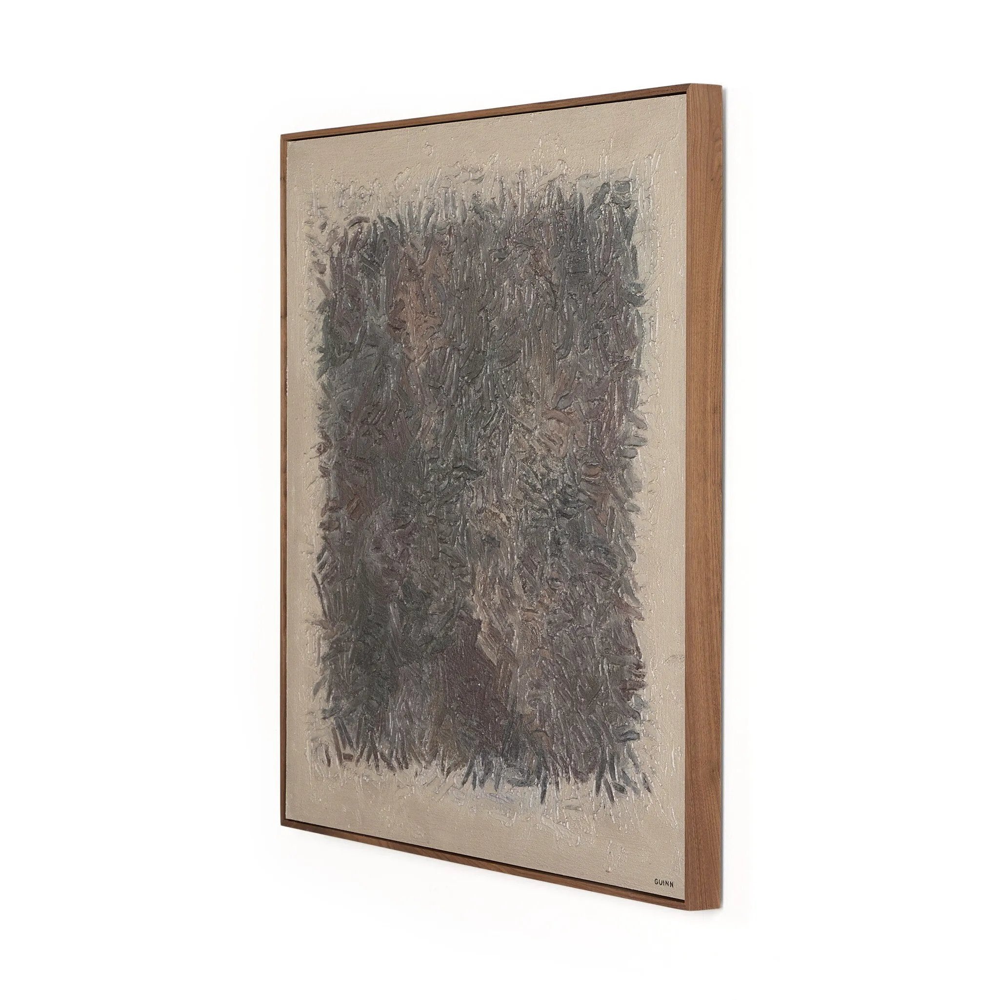 Based in Austin, Texas, abstract-expressionist painter Tyler Guinn looks to texture and organic sensibility to shape his wide variety of works, from geometric pieces and flowing landscapes to mark making and automatic writing. Handmade in Austin, Texas Amethyst Home provides interior design, new home construction design consulting, vintage area rugs, and lighting in the Seattle metro area.