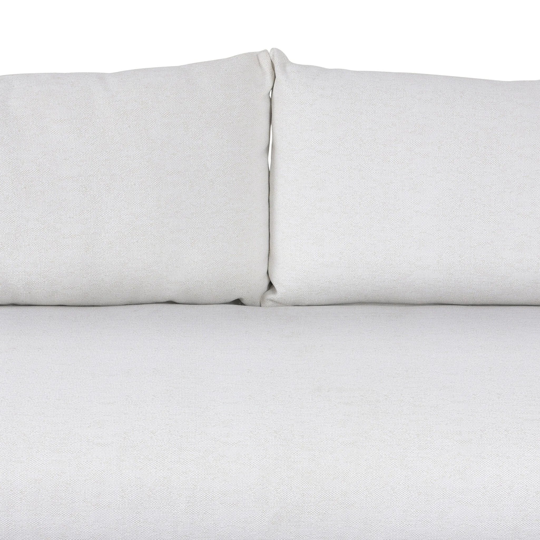 Featuring Jackson Alessi Linen Outdoor Metal Sofa by Four Hands at Amethyst Home. Expertly crafted sofa designed to elevate your outdoor space. Made with durable and high-quality linen fabric, this sofa is built to withstand the elements and provide comfort for years to come. Create a stylish and inviting outdoor oasis with the Jackson Alessi Linen Outdoor . Amethyst Home provides interior design, new home construction design consulting, vintage area rugs, and lighting in the San Diego metro area.