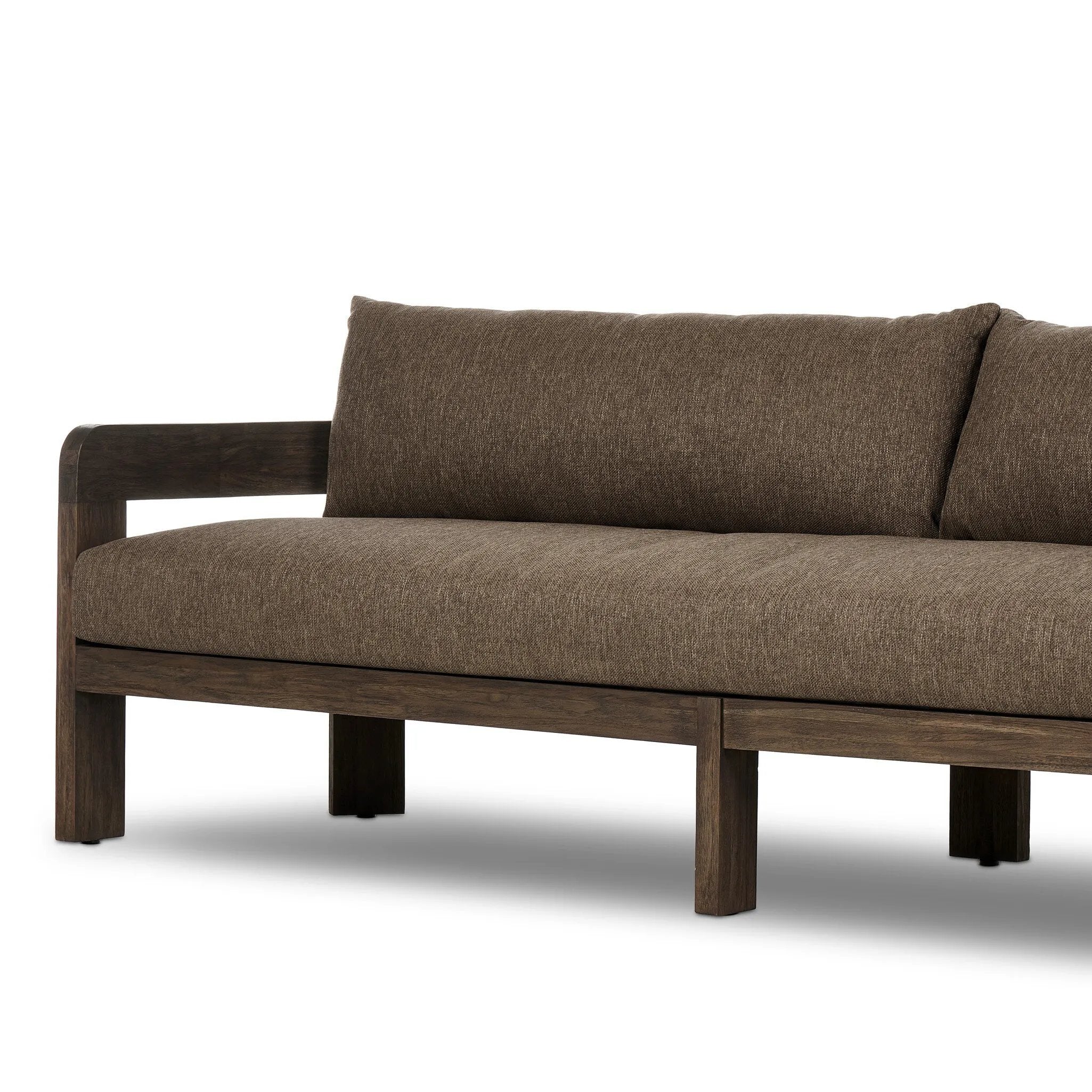 Featuring Jackson Ellor Brown Outdoor Sofa by Four Hands at Amethyst Home. Introducing the Jackson Ellor Brown Outdoor Sofa - your perfect addition to any backyard or patio. Made with durable materials, this sofa is built to withstand the elements and provide comfort for years to come. Get ready to relax and entertain in style with this timeless piece.
Over. Amethyst Home provides interior design, new home construction design consulting, vintage area rugs, and lighting in the San Diego metro area.
