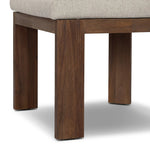 Warm beige upholstery and FSC®-certified teak framing form a simple barrel back outdoor dining chair, complemented by softened edges and a fluid shape for a classic look. Cover or store inside during inclement weather and when not in use. Amethyst Home provides interior design, new home construction design consulting, vintage area rugs, and lighting in the Park City metro area.