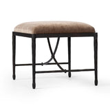 Featuring Jade Altair Mushroom Accent Stool by Four Hands at Amethyst Home. Channel Art Deco with a curved stretcher base of bronzed hammered iron and a velvety seat in a versatile earth tone. Style just about anywhere to create an extra surface or seat. Overall Dimensions: 24.25"w x 20.50"d x 19.00"h. Amethyst Home provides interior design, new home construction design consulting, vintage area rugs, and lighting in the Omaha metro area.