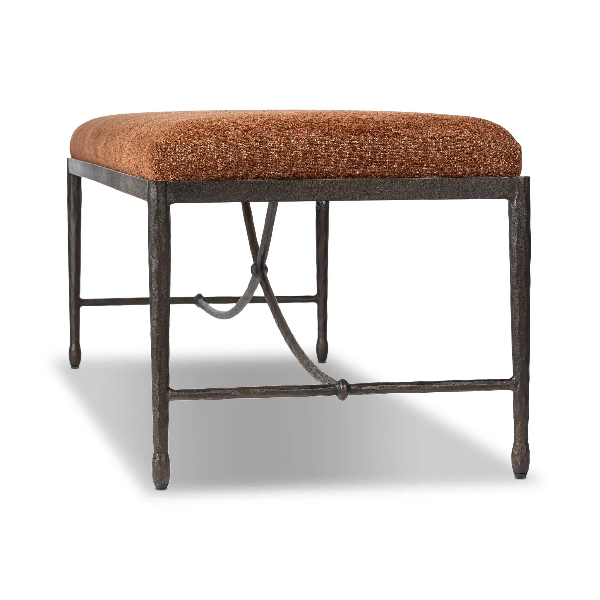 Featuring Jade Crypton Wayfarer Sienna Accent Bench by Four Hands at Amethyst Home. Introducing our Jade Crypton Wayfarer Sienna Accent Bench, the perfect addition to any luxurious interior. This sophisticated accent bench adds a touch of elegance and charm to any room. Made with Crypton fabric, it offers both style and durability, making it a must-have for any. Amethyst Home provides interior design, new home construction design consulting, vintage area rugs, and lighting in the Miami metro area.