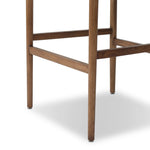 The classic counter stool gets a playful update with a bolstered cylinder seat back. Made from top-grain leather, velvet-like upholstery and warm-finished oak to elevate your bar, kitchen or dining space Amethyst Home provides interior design, new home construction design consulting, vintage area rugs, and lighting in the Laguna Beach metro area.