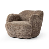 Featuring Julius Taupe Shearling Swivel Chair by Four Hands at Amethyst Home. With a supple pile that's soft to the touch, taupe shearling upholstery pairs with an S-spring seat and enveloped frame for an inviting look and feel on this 360-degree swivel chair.Overall Dimensions: 35.00"w x 36.00"d x 29.50"hWeight : 63.93 lbsMaterials: Shearling, Solid Parawood,. Amethyst Home provides interior design, new home construction design consulting, vintage area rugs, and lighting in the Dallas metro area.