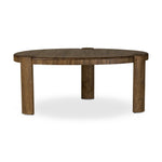 Perception play at work. A unique three-leg design shapes an organic, intentionally imperfect silhouette with a handmade look and feel. Legs of solid melina wood feature primitive design detailing while the desktop, made of spalted primavera, flaunts natural knots and graining. Together, that pairing of woods creates an intriguing visual contrast. Amethyst Home provides interior design, new home construction design consulting, vintage area rugs, and lighting in the Salt Lake City metro area.