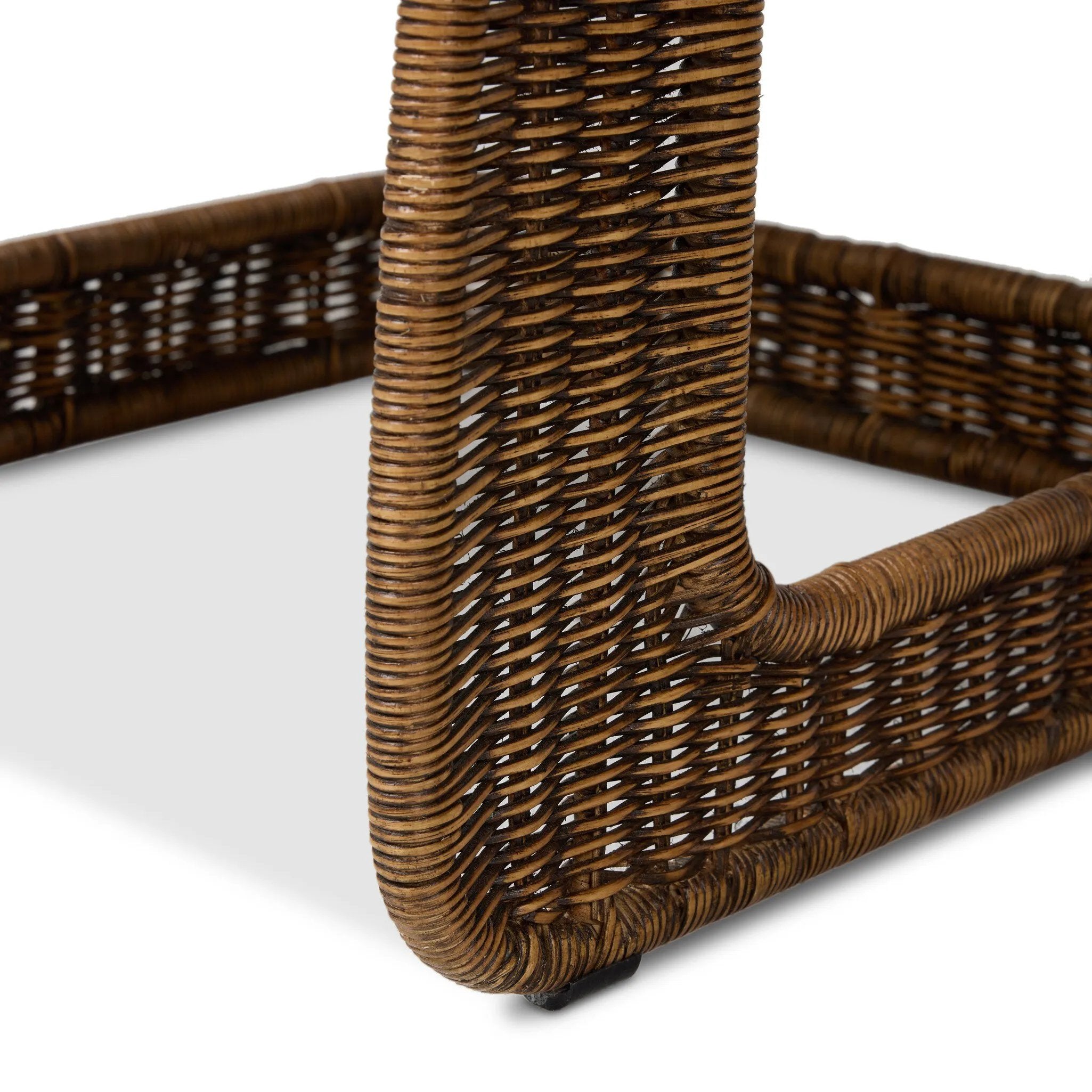 Contours and cantilevers define this Seventies-inspired dining chair. A woven sculptural frame of natural rattan bolsters textural shearling cushions for max comfort.As fans of wabi sabi materials at Amethyst, we love the warm modern inspired Katrine Dining Chair - Beige Shorn Shearling. Amethyst Home provides interior design, new home construction design consulting, vintage area rugs, and lighting in the Park City metro area.