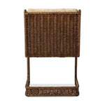 Contours and cantilevers define this Seventies-inspired dining chair. A woven sculptural frame of natural rattan bolsters textural shearling cushions for max comfort.As fans of wabi sabi materials at Amethyst, we love the warm modern inspired Katrine Dining Chair - Beige Shorn Shearling. Amethyst Home provides interior design, new home construction design consulting, vintage area rugs, and lighting in the Portland metro area.