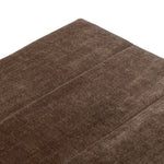 Picture this contemporary yet timeless trunk at the foot of your bed, for storage of extra linens, clothing or throw pillows. This soft, structured piece features a velvety fabric with vertical channel tufting. All grounded by a solid oak base. Amethyst Home provides interior design, new home construction design consulting, vintage area rugs, and lighting in the Park City metro area.
