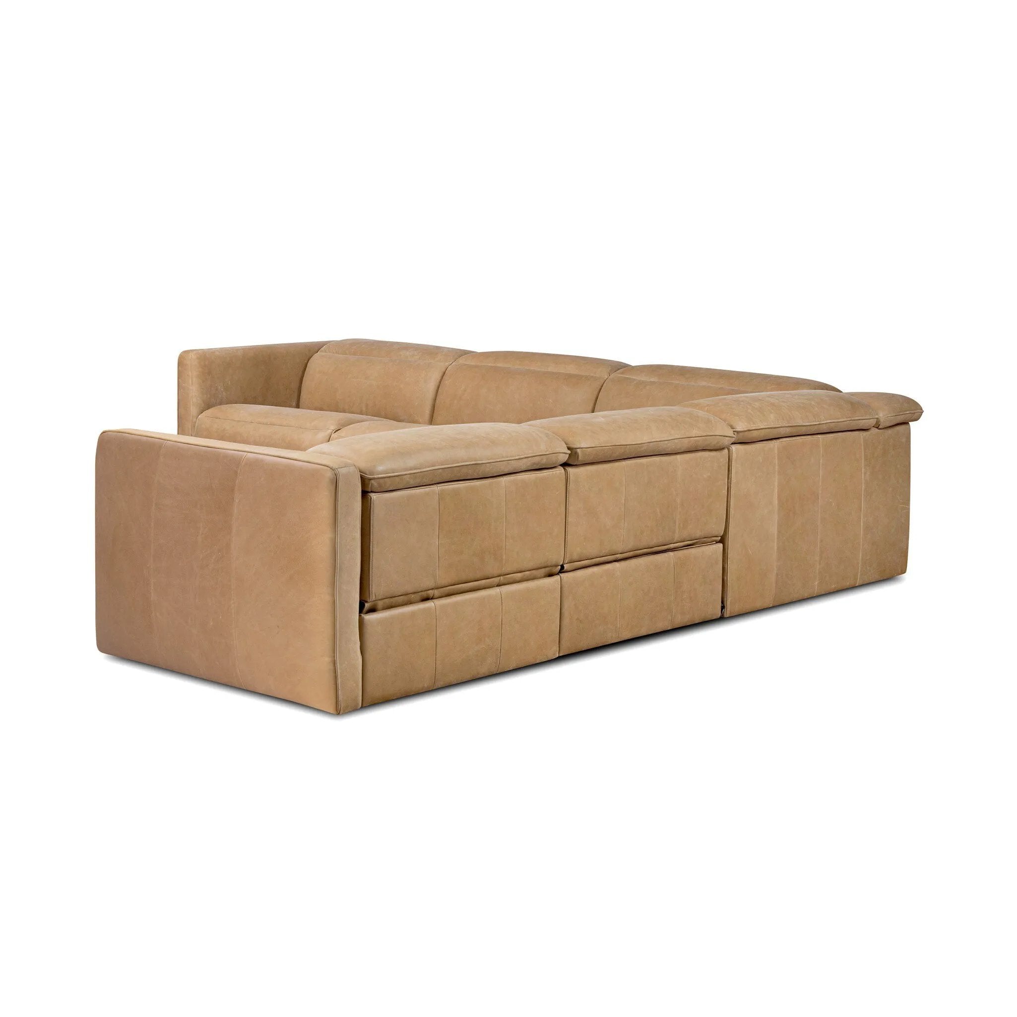 Recline and relax on this modern take on classic design. Chesterfield-style tufting runs along the sides of this smart recliner sofa. Customize your comfort level with the push of hidden buttons with pieces in our Power Motion collection. Sectional features straight arms with a medium to supportive sit and seat height. Amethyst Home provides interior design, new home construction design consulting, vintage area rugs, and lighting in the Washington metro area.