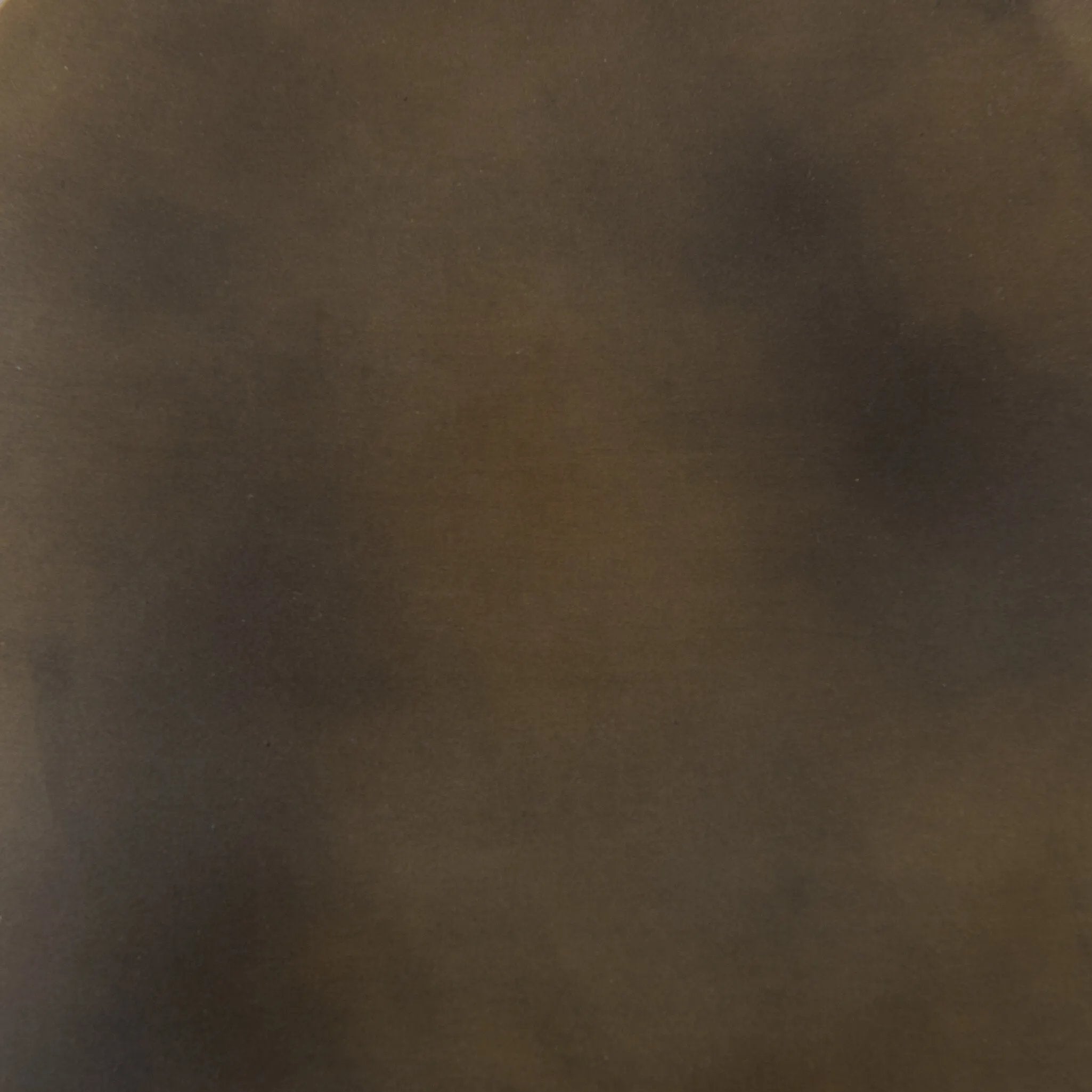 Burnished brass iron in a pyramid shape gives an  industrial feel to this lamp's dark green canvas base with softened corners Amethyst Home provides interior design, new home construction design consulting, vintage area rugs, and lighting in the Salt Lake City metro area.