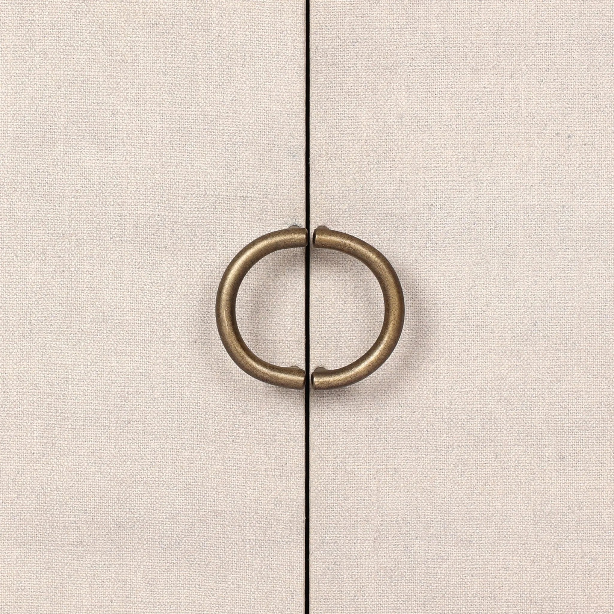 Featuring Kiran Sandy Oak Veneer Nightstand by Four Hands at Amethyst Home. Bring storage to your bedside with a monochromatic nightstand of sandy oak and painted linen, with split-circle iron hardware. A spacious interior features removable shelving to custom suit your needs. Overall Dimensions: 30.00"w x 20.00"d x 25.00"h. Amethyst Home provides interior design, new home construction design consulting, vintage area rugs, and lighting in the Winter Garden metro area.