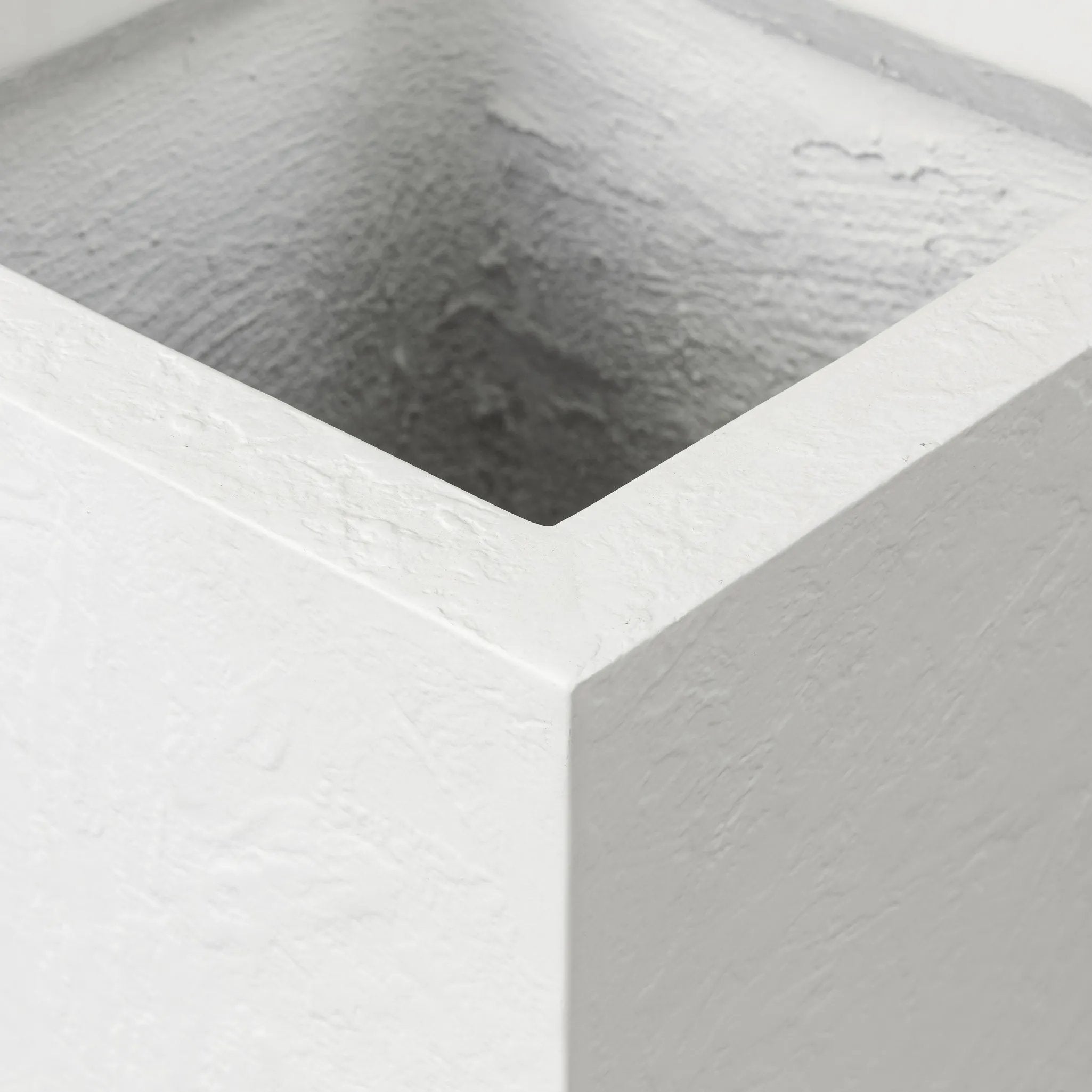Featuring Koto Textured White Concrete Planter by Four Hands at Amethyst Home. Cast black concrete forms a monolithic planter for use indoors and out. Cover or store indoors during inclement weather and when not in use.TallOverall Dimensions: 18.00"w x 18.00"d x 32.00"hWeight: 92.59 lbsSmallOverall Dimensions: 18.00"w x 18.00"d x 18.00"hWeight: 38.80 lbsMediu. Amethyst Home provides interior design, new home construction design consulting, vintage area rugs, and lighting in the Seattle metro area.