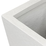 Featuring Koto Textured White Concrete Planter by Four Hands at Amethyst Home. Cast black concrete forms a monolithic planter for use indoors and out. Cover or store indoors during inclement weather and when not in use.TallOverall Dimensions: 18.00"w x 18.00"d x 32.00"hWeight: 92.59 lbsSmallOverall Dimensions: 18.00"w x 18.00"d x 18.00"hWeight: 38.80 lb. Amethyst Home provides interior design, new home construction design consulting, vintage area rugs, and lighting in the Winter Garden metro area.