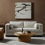 Traditional goes modern. Doubled-stacked arms and cushioning make for a layered look with maximum comfort, while high-perform